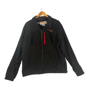 Columbia Titanium Interchange Black Jacket Mens XL Waterproof Outdoor Softshell